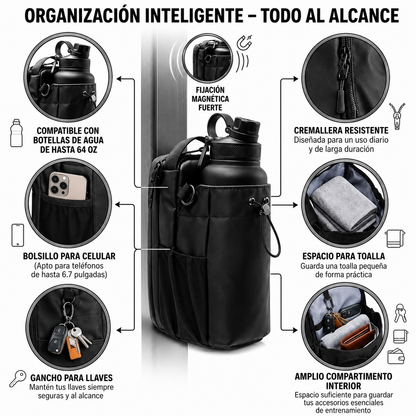 Bolso Magnetico, Perfecta para guardar tus cosas mientras Entrenas💪🏽