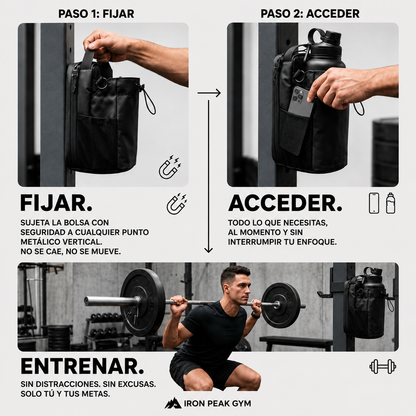 Bolso Magnetico, Perfecta para guardar tus cosas mientras Entrenas💪🏽